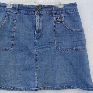 2 for $15 White Stag Stretch Blue Jean Skirt Denim Skirt Y2K Women's12 Average